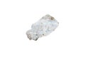 natural moonstone rough gem stone on the white background Royalty Free Stock Photo