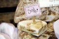 Natural, nontoxic handmade soap Royalty Free Stock Photo