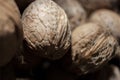 Natural nut. Dark background texture pattern. Abstract walnuts pattern background. Walnuts pattern background. Inshell walnuts.