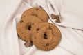 Natural oatmeal cookies with chocolate chips