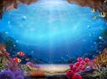 Natural ocean bottom background