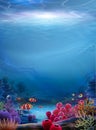 Natural ocean bottom background