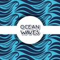 Natural ocean waves background design