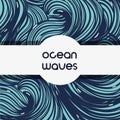 Natural ocean waves background design