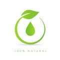 Natural oil drop icon Royalty Free Stock Photo