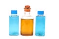Natural oil and shampoo bottles Royalty Free Stock Photo
