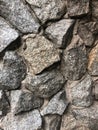 Natural old stone wall texture for background Royalty Free Stock Photo