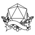 natural one d20 dice roll illustration