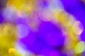 Natural optic violet-yellow lens blur abstract background