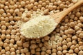 Natural organic chick pea flour Royalty Free Stock Photo