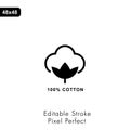 Natural Organic Cotton Icon. Vector