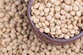 Natural organic green lentils for healthy food Royalty Free Stock Photo