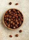 natural organic hazelnuts nuts Royalty Free Stock Photo