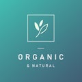 Natural and organic logo in modern design.