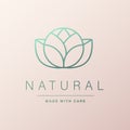 Natural and organic logo in modern design.