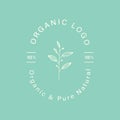 Natural and organic logo in modern design.