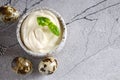 Natural organic mayonnaise Royalty Free Stock Photo