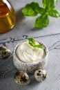 Natural organic mayonnaise Royalty Free Stock Photo