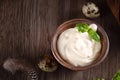 Natural organic mayonnaise Royalty Free Stock Photo