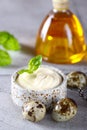 Natural organic mayonnaise Royalty Free Stock Photo