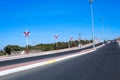 Read - empty road - blue sky Royalty Free Stock Photo