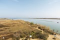 The natural park of the delta del ebro in Tarragona Royalty Free Stock Photo