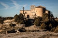 Natural Park Sickles of the Duraton River. Hermitage of San Frutos. Segovia, Spain Royalty Free Stock Photo