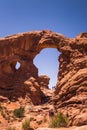 Natural parks of America. Arches National Park, Utah, USA. Natural stone arch in the Moab Desert Royalty Free Stock Photo