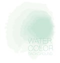 Natural pastel green watercolour background,