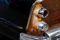 Close-up of the tale lights of a american classic car. Royalty Free Stock Photo