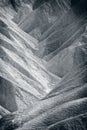 Natural pattern of the rocks at Zabriskie Point in the Death Valley National Park Royalty Free Stock Photo