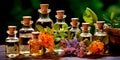 natural perfumes derived from botanical essences, highlighting the aromatic qualities and therapeutic benefits of