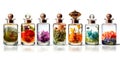 natural perfumes derived from botanical essences, highlighting the aromatic qualities and therapeutic benefits of