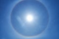 A natural phenomenon. Halo around the sun