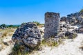 The natural phenomenon Pobiti Kamani, known as The Stone Forest Royalty Free Stock Photo