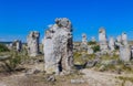 The natural phenomenon Pobiti Kamani, known as The Stone Forest Royalty Free Stock Photo