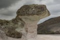 Natural phenomenon Stone mushrooms - one of the wonders of Bulgaria in the Rhodope Mountains.