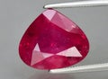 Natural pink tourmaline gem on the background Royalty Free Stock Photo