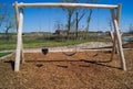 Natural Playground Swing Set Wood structure