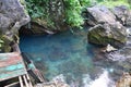 Natural Pool near Tham Chang Cave in Vang Vieng Laos Royalty Free Stock Photo