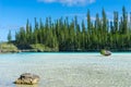 Natural pool of Oro Bay, Isle of Pines, New Caledonia Royalty Free Stock Photo