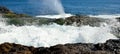 Natural pool with water in full effervescence Royalty Free Stock Photo