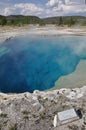 Natural pool in Yellow Stone park