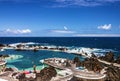 Natural pools in resort Portu Moniz, Madeira island, Portugal