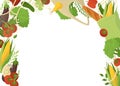 Natural produce flat vector illustration