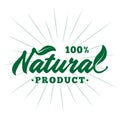 Natural product design template. Vector and illustration. Royalty Free Stock Photo