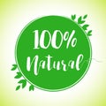 100% natural product ecology design