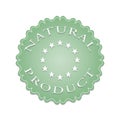 Natural product label