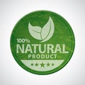 natural product label. Vector illustration decorative design