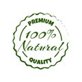 Natural products premium quality sticker, label, badge and logo. Ecology icon. Logo template for organic and eco friendly products Royalty Free Stock Photo